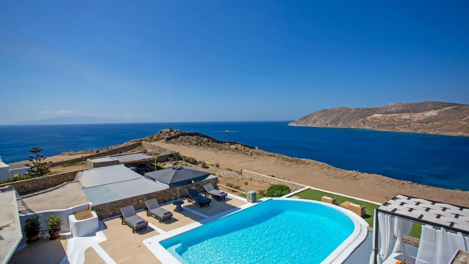 Villa South Star Private Pool Kalo Livadi Grèce