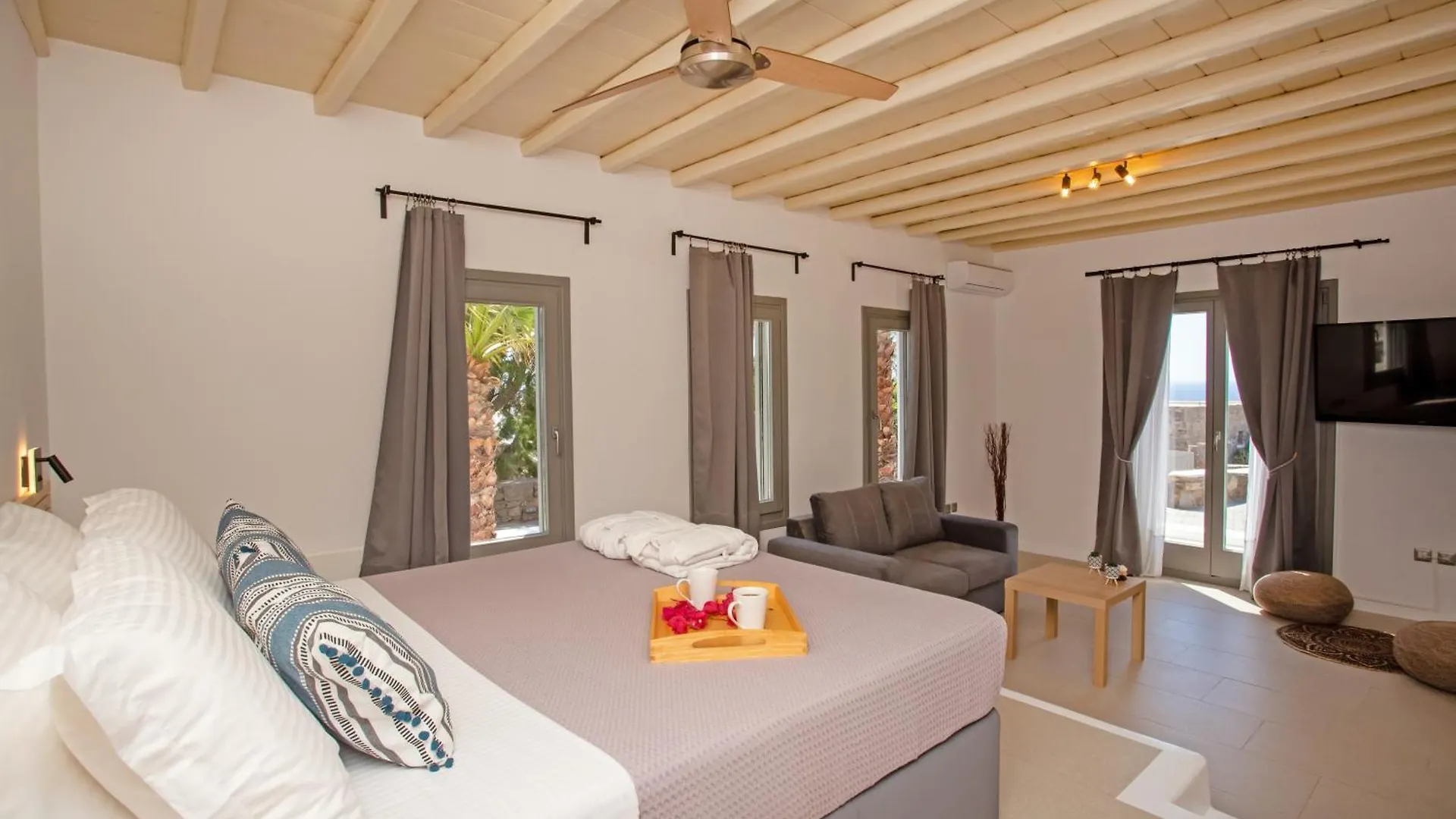 Villa South Star Private Pool Kalo Livadi Grèce