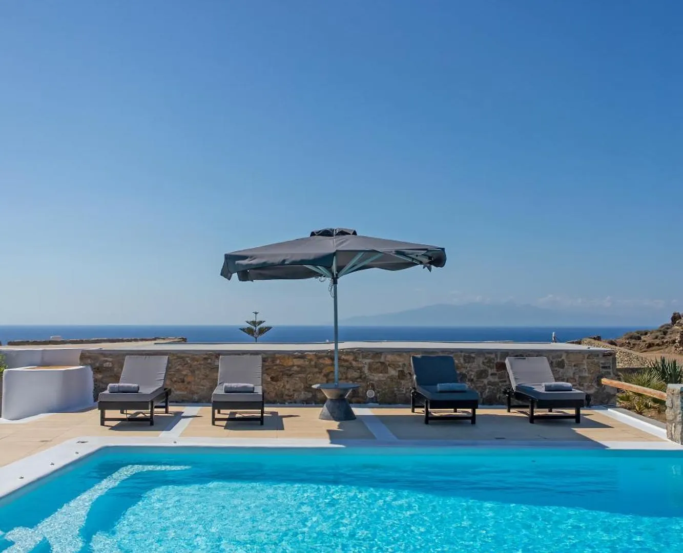 Villa South Star Private Pool Kalo Livadi Grèce
